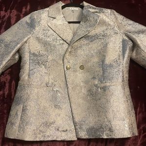 Cabi python print suit jacket size 6